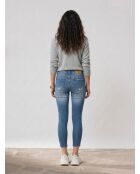Jean Somain blauer Jeans-Delavé