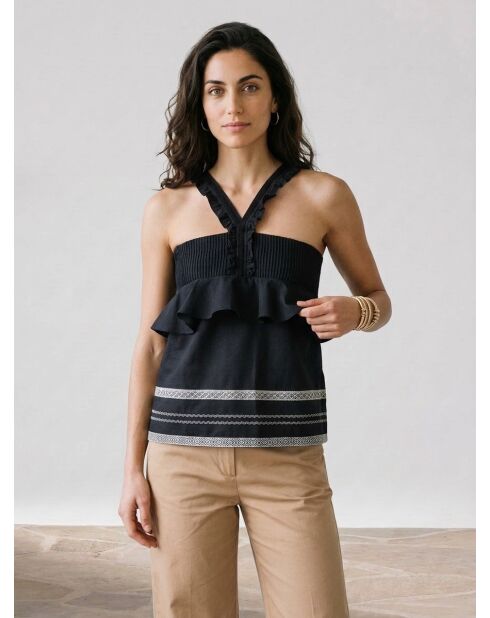 Tacuba schwarzes Top