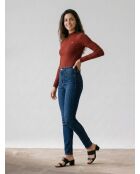 721 Skinny Sculpt Santiago Blaue Jeans mit hohem Bund
