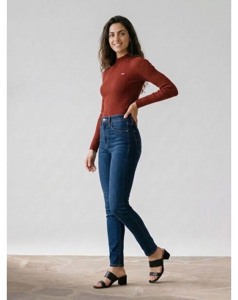 721 Skinny Sculpt Santiago Blaue Jeans mit hohem Bund