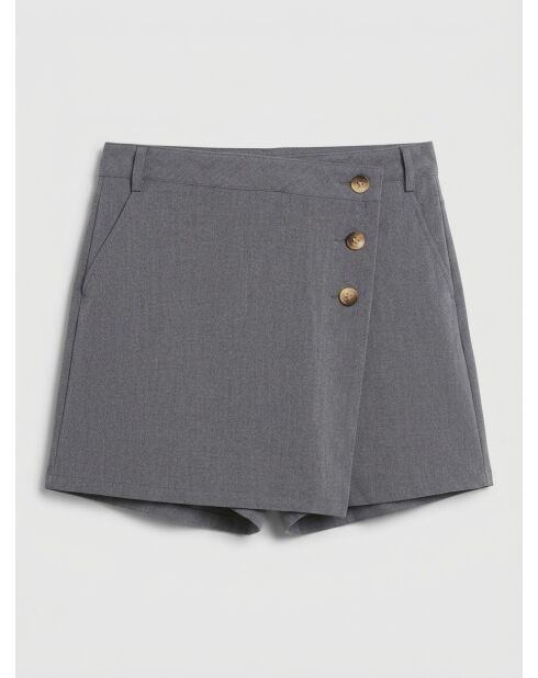 Falda corta gris Lugano