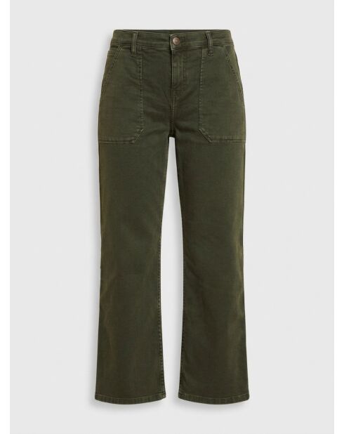 Jean wide-leg Georgia vert forêt