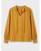 Albi ockerfarbene Bluse
