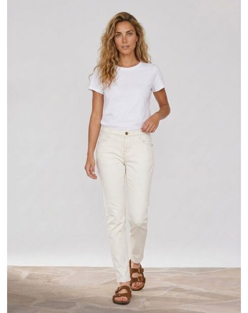 Witte en rechte jeans van Gisele