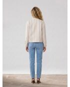 Nina Jacke mit elfenbeinfarbenen Streifen