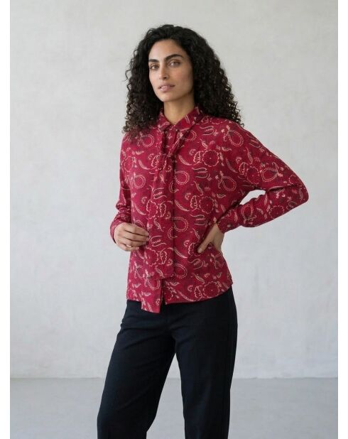 Blusa rossa Lamia