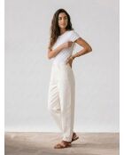 Ecrufarbene Bananenjeans