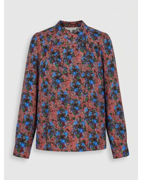 Blusa Livia marrone/blu stampata