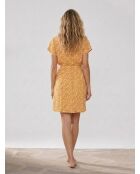 Lancel orangefarbenes Blumenkleid