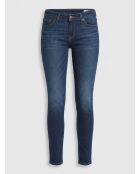 711 Blaue Skinny-Jeans