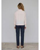 Chemise Canada à petits carreaux rose poudré