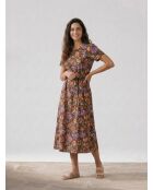 Ricou mehrfarbiges Kleid mit Blumendruck