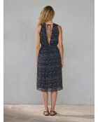 Vestido azul ondulado Josepha