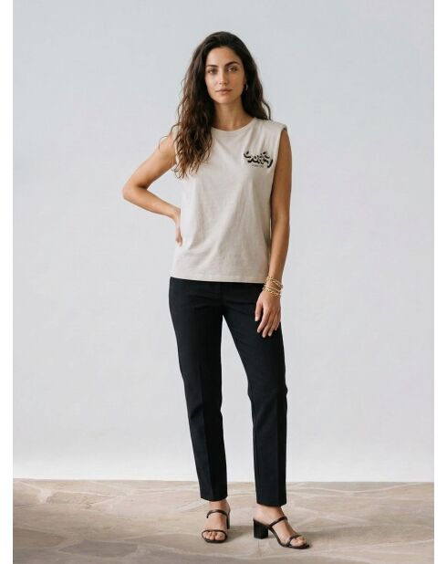 Camiseta Taza beige