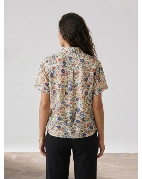Camisa estampada Chili ecru