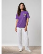 T-Shirt en Coton bio Smiley violet