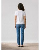 T-Shirt en Coton inscription Stockholm blanc