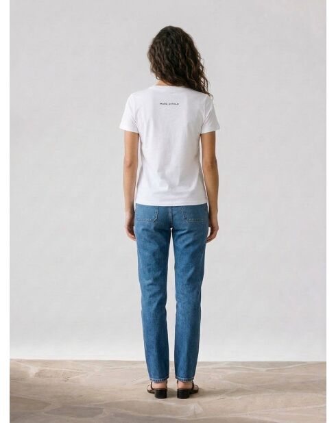 T-Shirt en Coton inscription Stockholm blanc