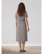 Martin Kleid mit elfenbeinfarbenem Fantasy-Print