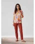 Leatitia Shirt mit Erdbeer- und Mehrfarbendruck