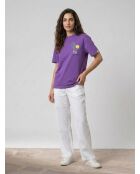 T-Shirt en Coton bio Smiley violet