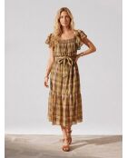 Olivgrünes Kleid Odilon