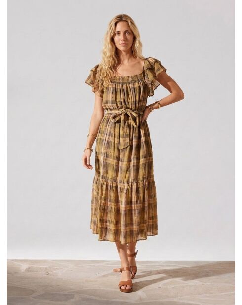 Olivgrünes Kleid Odilon
