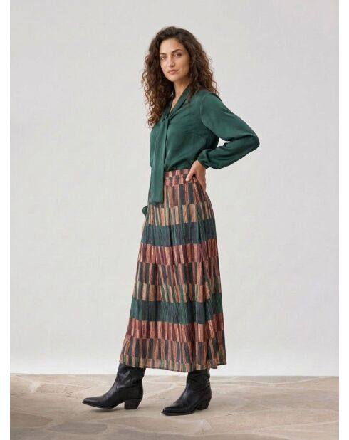 Rok met Ivana forest/veelkleurige print