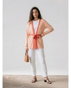 Veste imprimée Okia corail