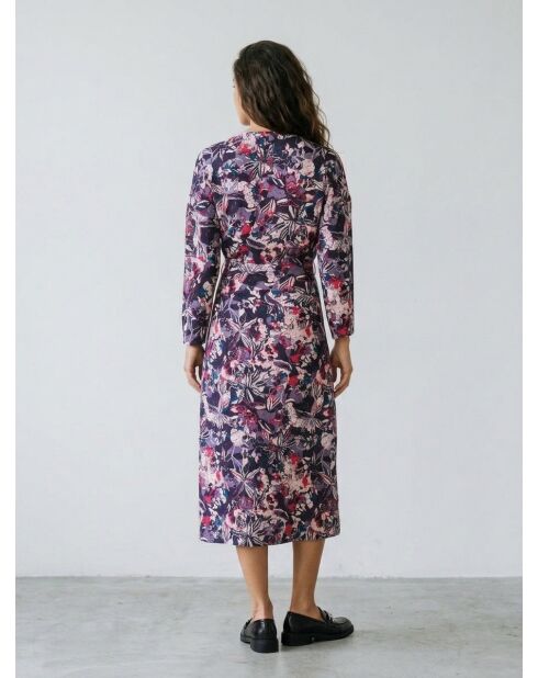 Robe Cherry imprimée rose/violet