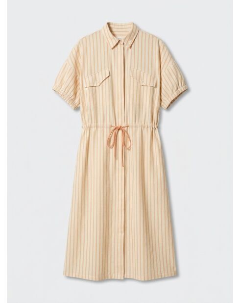 Robe chemise en Lin & Coton Varia rose
