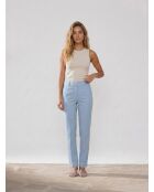 Hellblaue Chinohose