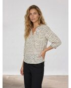 Blouse Okinawa beige/bleu