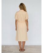 Robe chemise en Lin & Coton Varia rose