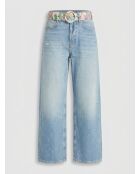 Mittelblaue, lockere Jeans