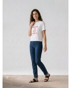 T-Shirt Milan blanc/rouge