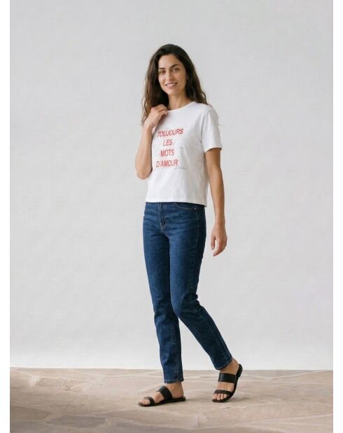 T-Shirt Milan blanc/rouge