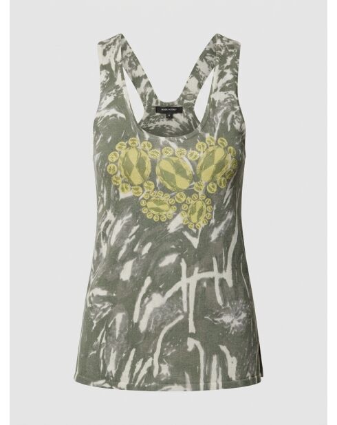 Fausta groene gebreide tanktop