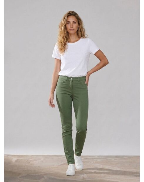 Craig B schmal geschnittene Hose in Khaki