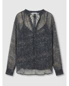 Bluse Elene in Granitfarbe