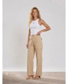 Beigefarbene Cargohose Pina