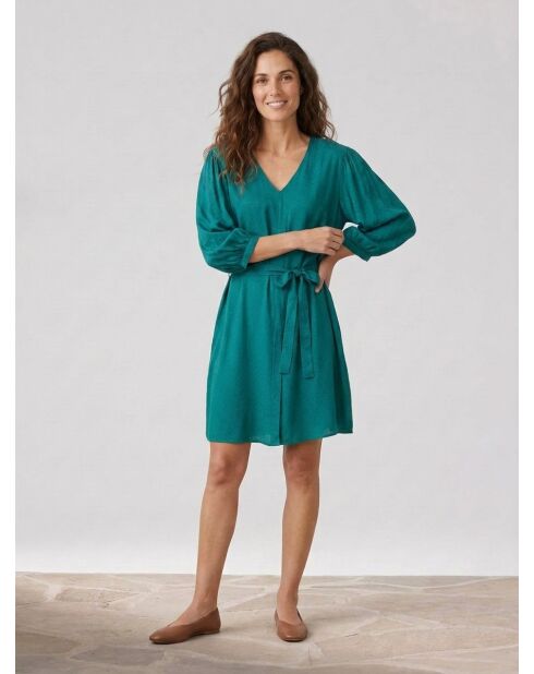 Michaela smaragdgrünes Kleid