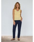 Top en maille Elodie jaune pâle