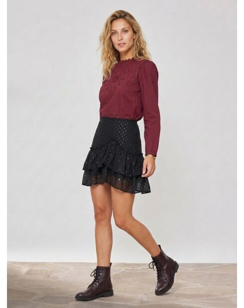 Blusa Baba bordeaux