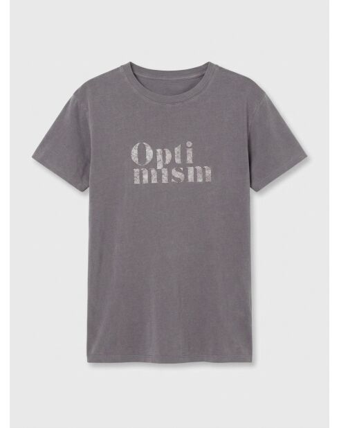 Ana T-shirt van 100% biologisch katoen donkergrijs