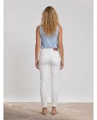 Jean Slim en Toile de coton Mina blanc