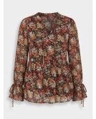 Blouse Star Woven à fleurs noir/multicolore