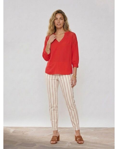 Blusa rossa Amirah