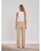 Beigefarbene Cargohose Pina