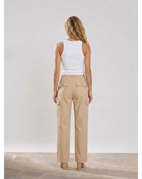 Beigefarbene Cargohose Pina